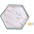 Miniatyrbillede 1 af 5: Ultra Tynd Moderne LED Loftlampe Hexagon Jern Akryl Indendørs Lampe Køkken Soveværelse Veranda Dekoration Lysarmatur - Grøn