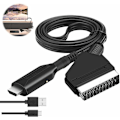 Miniatyrbilde 1 av 4: SCART til HDMI Audio Video Adapter for HDTV/DVD/Dekoder/PS3/PAL/NTSC - THSINDE Konverterer..