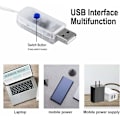Miniatyrbillede 4 af 5: USB LED Lysgardin 3 mx 3 m, 300 LED Lysgardin med 8 Lystilstande til Festdekoration Soveværelse Indendørs Juledekoration
