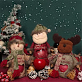 Miniatyrbild 4 av 5: Söta juldekorationspresenter 3D julgåva juldekorationer för presentinslagning