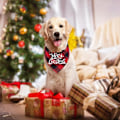 Miniatyrbillede 4 af 5: 2 stk. Hundehalstørklæder til jul Klassisk kæledyrshalstørklæde Halstørklæde Kæledyrs kostumetilbehør Hundedekoration Kæledyr-L