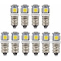 Miniatyrbild 1 av 5: LED-lampor E10 9 V kallvit 5SMD 0,5 W - 10-pack