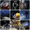 Miniatyrbild 5 av 5: Laddningsbar LED-pannlampa 10000 Lumen XHP70.2 Kraftfulla Pannlampor Hög Effekt Arbetslampa Zoombar Pannlampa för Fiske Grottforskning Jakt