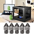 Miniatyrbilde 4 av 4: 5 stk 0,4/1,75 mm Tråd Ekstruder Dys Trykkhode Mk8 Super Hard og Slitasje-resistent for 3D-skriver Tilbehør
