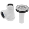 Pikkukuva 4 / 5: Laajennettava lyhyt pullosifonin venttiilillä viemäriin -bidee 1 1/4 x ∅ 70 mm