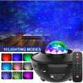 Miniatyrbillede 1 af 5: LED Stjernehimmel Projektor Ocean Bølge Projektor med Fjernbetjening / Bluetooth 5.0 / 360 ° Rotation / 3 Lysstyrke Niveauer Bedste Gaver til Jul Ea