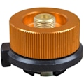 Miniatyrbild 2 av 5: Guldadapter för lång självstängande gascylinder + fyllningsventilset för platt gascylinder