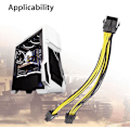 Pikkukuva 3 / 4: (5 kpl) 8-nastainen PCI-E - 2x 6+2 PCI-E PCI Express 5x Virransyöttöjakokaapeli
