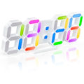 Miniatyrbillede 2 af 5: Ur 3D RGB LED Digital Vægur Lysende Bordvækkeur Tid Dato Bordur med App Kontrol til Soveværelse