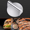Miniatyrbillede 3 af 5: Hamburgerpresse, Smashing Round Hamburgerpresse, Grill Griddle Tilbehørssæt, Hamburgermaskine og Presning af Fedt