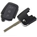 Miniatyrbilde 5 av 5: 3 knapper 433MHz 4D63 80Bit Flip Folding Fjernkontroll Nøkkel Fob Etui Passer for Focus Mondeo Fiesta Galaxy FOB Etui HU101 Blad