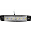 Miniatyrbild 3 av 5: 10 st 3,8\" 6 LED-sidomarkering 12V LED-positionsljus för släpvagn, positionsljus bärnsten, bakre sidomarkeringsljus, lastbilshytt positionsljus, husbil