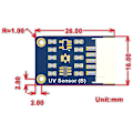 Miniatyrbild 3 av 5: LTR390-UV Digital Ultraviolet Sensor (C) LTR390-UV-01 Direkt UV-index Ljusintensitetsvärde I2C-bussutgång