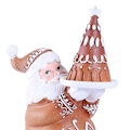 Miniatyrbillede 2 af 5: Julepynt i harpiks, juledekorationer, soveværelsesindretning, 7,1 x 9,6 x 19,5 cm