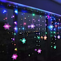 Pikkukuva 3 / 5: Verhovalot, verhovalot, tähti LED, LED-valosarja, 96erLED 3,5M valoköynnös, LED-köynnös ikkunakoristelu, joulu, syntymäpäivä, Pat