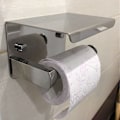 Pikkukuva 5 / 5: 304 ruostumattomasta teräksestä valmistettu WC-paperiteline puhelinhyllyllä, WC-paperiteline WC-paperille