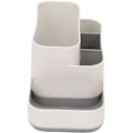 Miniatyrbillede 5 af 5: Plastik Makeup Organizer Badeværelse Opbevaringsboks Bordplade Desktop Opbevaringsboks Diverse Beholder Grå