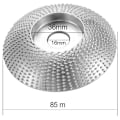 Miniatyrbillede 2 af 5: Træ Slibeskive, 85mm Slibeskiver, Træ Slibeskive, Wolframkarbid Vinkelsliber, Vinkelsliber Hjul, Slibeskiver og -skiver (Sølv)