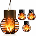 Miniatyrbillede 1 af 5: Solcelle Flammelys, Udendørs Solcellelanterne, Have Lanterner og Fakler, Solcelle Udendørs Lanterner, Udendørs Solcelle Have Lanterne, Solcelle Flammelys, Udendørs La