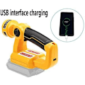 Miniatyrbillede 4 af 5: for Dewalt batteri 14.4-20V 3W lommelygte DCB140 bærbar LED arbejdslys lithium batteri USB bærbar udendørs lampe