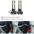 Pikkukuva 2 / 5: Auton ajovalot 2 kpl Cob H1 32000Lm 800W Led-ajovalopaketti Turbo Hi/Lo-lamput 6000K