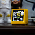 Miniatyrbild 5 av 5: Smart väderstation Skrivbord LED LCD Digital WiFi Klocka Elektronisk Termometer Hygrometer Utomhussensor (Gul)
