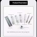 Miniatyrbilde 2 av 5: Sett med 11 stk 633/655/831/201 Base Nitter Snap-knapper Punchering Lær Snap-knapper