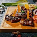 Miniatyrbilde 4 av 5: 30 stk rustfrie stålholdere for Pi de Mas Mas på COB-spyd Grillspyd for hjemmekjøkken og grill, 8,7 cm, gul