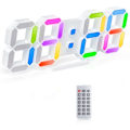 Miniatyrbillede 3 af 5: Ur 3D RGB LED Digital Vægur Lysende Bordvækkeur Tid Dato Bordur med App Kontrol til Soveværelse