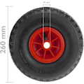 Pikkukuva 2 / 5: Pneumattiset kärrin pyörät 2-pakk 70 kg 10x3 260x85 mm kärryille, vaunuille ja kuljetusalustoille