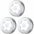 Miniatyrbillede 1 af 5: Spotlight Tracks Bevægelsessensor Lys, LED Skab Sensor Lys, Trappe Lys, Kabinet Lys, Batteridrevet, til Trapper, Skabe, Skabe, Nemt Ind