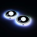 Miniatyrbilde 4 av 5: 2-pak LED koppholder, LED-bilbrikke med 7 farger lysende koppunderlag, USB-ladekoppmatte for kopptilbehør, interiørdekor, lys