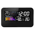Miniatyrbild 1 av 5: Väderstation, med stor färgad LCD-skärm utomhus inomhus termometer med prognos temperatur klocka väckarklocka