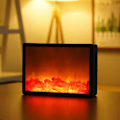 Pikkukuva 1 / 5: Kannettava Lyhty - Liekitön LED-Simuloitu Takka Lamppu - Takka Lyhty - Koristeellinen Pöytälyhty Takalle - RWPortable Lantern