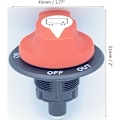 Miniatyrbillede 5 af 5: Båtbatteri Isolator Switch, Batteri Afbryder Switch, Max Power Cut/Off Switch DC 50V 50A CONT 75A INT til Bil (50A)