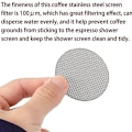 Miniatyrbild 4 av 5: 558mm espressoskärm, återanvändbar 1,7mm tjock 150μM rostfritt stål espressoskärm (2-pack)