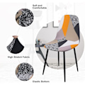 Miniatyrbild 2 av 5: Skandinaviska Stolsöverdrag Stretch Matstolöverdrag Tryckt Stolsöverdrag för Bankett Hotell Hem Middag Bröllop Restaurang Dekoration Geometrisk 4-pack
