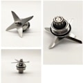 Miniatyrbillede 4 af 5: Blenderblad 4-bladet rustfrit stål våd kniv samling reservedele egnet til is