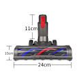 Miniatyrbilde 3 av 5: Myk Rullebørste for V7 V8 V10 V11 V15 Støvsuger Reservedeler, Hardtretilbehør med LED-lys
