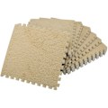 Miniatyrbilde 4 av 5: 10 stk Interlocking skummatte gulvteppe Fluffy teppefliser for barn - for barnerom, barnehage, lekerom