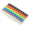 Miniatyrbilde 2 av 5: Digitale nummerrør Trådnummermerkerør Fargerik markørkabel (100 stk 2,5 mm²)