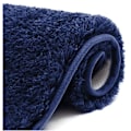 Miniatyrbillede 1 af 5: Absorberende Bademåtte Antislip Badeværelsesgulvmåtte Tyk Fluffy Brusemåtte Blød Mikrofiber Maskinvaskbar til Køkken, Toilet, Brusebad Exit (50x80cm Na