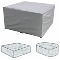 Miniatyrbillede 4 af 5: Rektangulært beskyttelsesbetræk til havemøbler, polyester, vandtæt, støvtæt, anti-UV, til havebænke eller bord (mål: 160×160×80cm)
