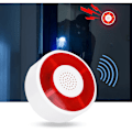 Miniatyrbillede 3 af 5: DC 12V LED Blinkende Lampe Sikkerhedsalarm Strobe Signal Advarselslys Sirene-