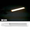 Miniatyrbillede 2 af 5: 6W 2-polet kompakt fluorescerende pære, G23/GX23 fluorescerende pære vandret rørbase, 3000K (varmhvid G23)