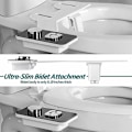 Miniatyrbilde 2 av 5: Ikke-elektrisk bidet-sprøyter med selvrensende doble innfellbare dyser - Foran og bakrengjøring - Justerbar trykknapp for kaldt vann
