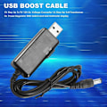 Pikkukuva 4 / 5: USB-tehostuskaapeli 5V Step Up 9V 12V DC jännitteenmuunnin Jännitteenmuuntaja 1A Step Up DC-säädin kytkimellä ja jännitemittarilla LED-näyttö