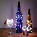 Pikkukuva 5 / 5: 12 kpl LED-pullolamppua, kuparilanka-valoketjut paristoilla, viinipullon valot korkilla, DIY-joulujuhlan koristeluun