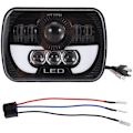 Miniatyrbilde 1 av 5: Led-frontlykter 300W 5X7 Led forseglet strålelykt med fjernlys og nærlys Led-frontlykt for Wrangler Yj Xj
