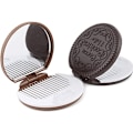 Miniatyrbillede 1 af 4: Mini Chokolade Formet Makeup Spejl Kompakt Lomme Bærbar Foldbar Spejl med 1 Kam Gave Spejl 1 stk -